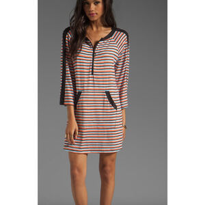 Nanette Lepore Swim Strobe Light Stripe Tunic Womens S Small Cover Up Dress